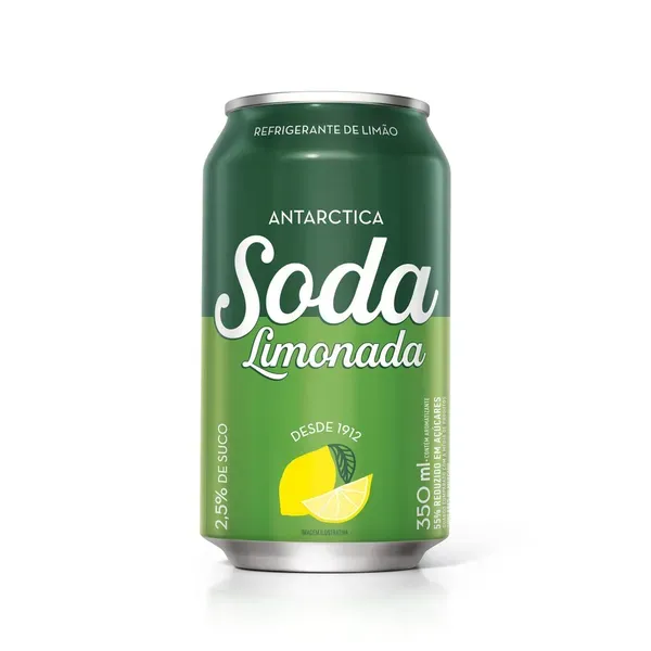 Refrigerante Soda Limonada Antarctica Lata 350ml