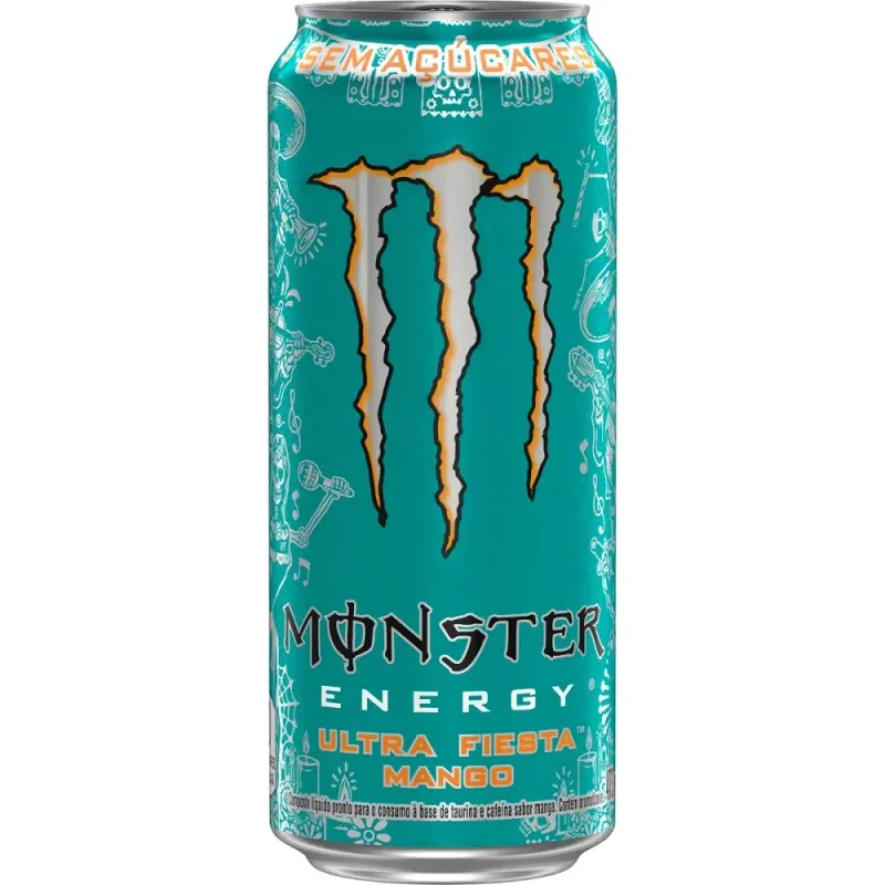 Energético Monster Ultra Fiesta Mango Zero Açúcar 473ml