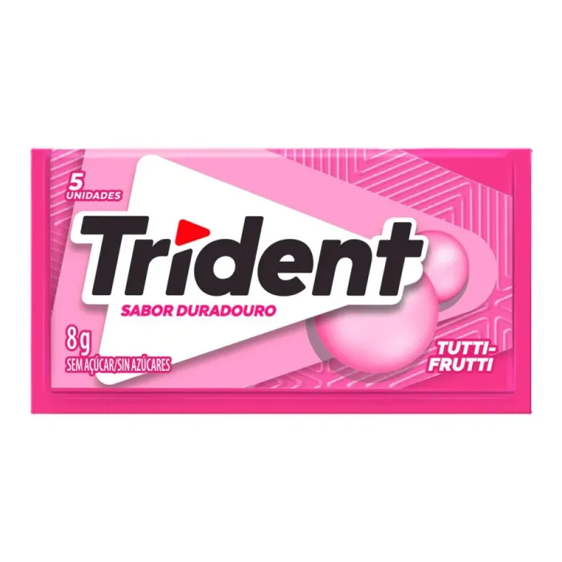 Chiclete Trident Tutti Frutti 5 unidades 8g