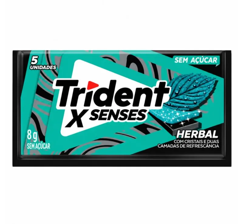 Chiclete Trident Herbal Xfresh 8g