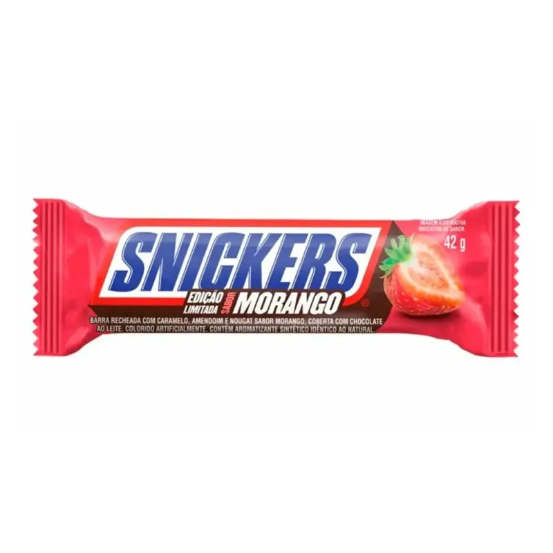 Chocolate ao Leite Snikers Morango 42g
