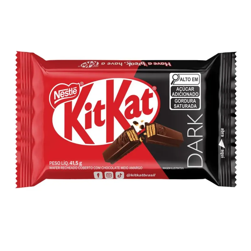 Chocolate Kit Kat Meio Amargo Dark 41,5g