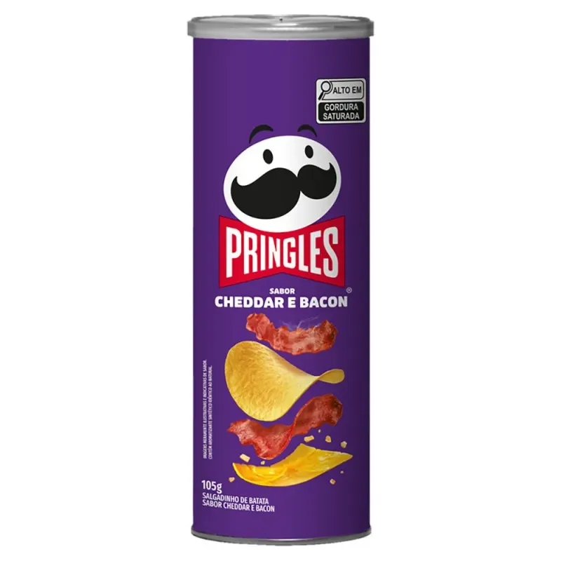 Batata Pringles Crocante Cheddar Bacon 105g