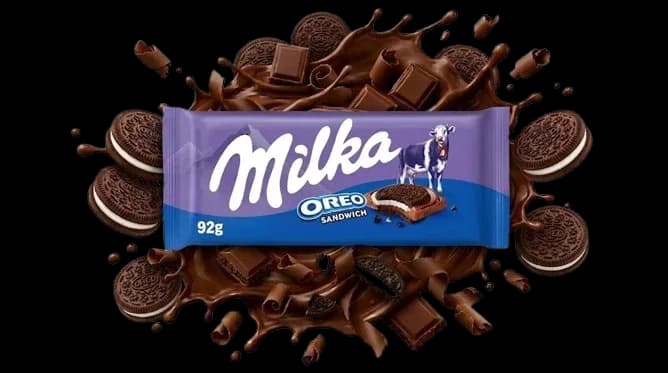 Chocolate Milka Recheado Oreo Sandwich 92G