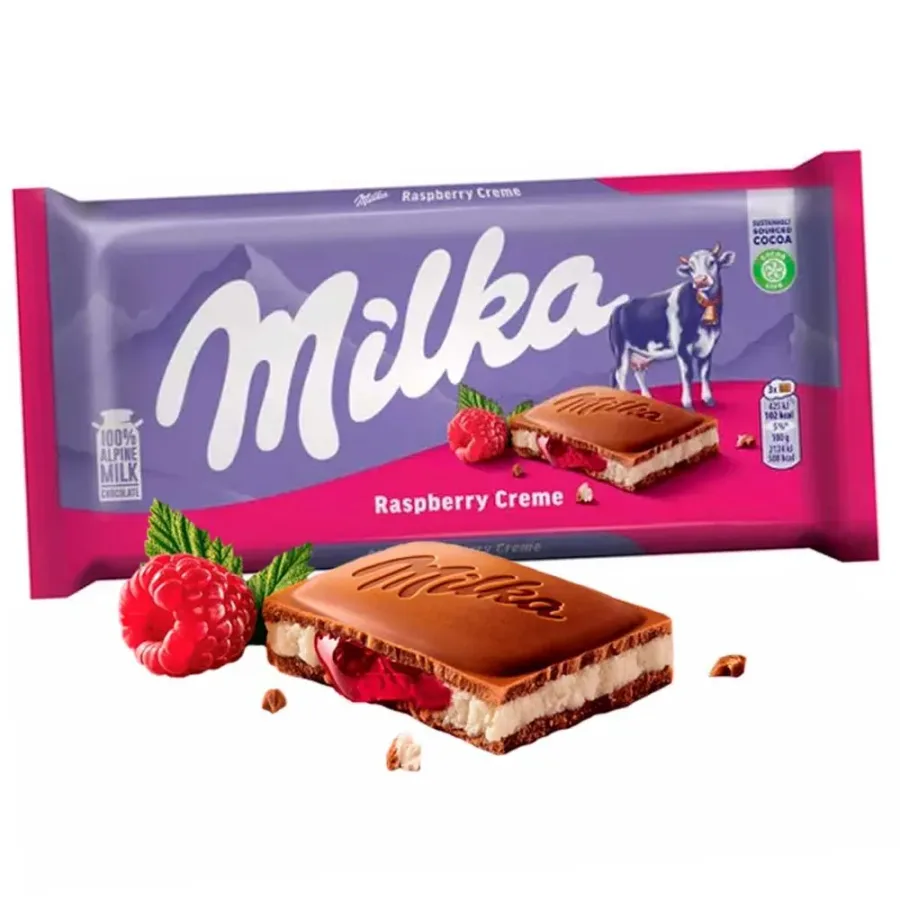 Chocolate Milka Raspberry Cream 100g