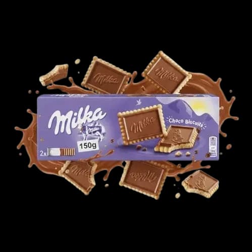 Biscoito Choco & Biscuit com Chocolate Milka 150g
