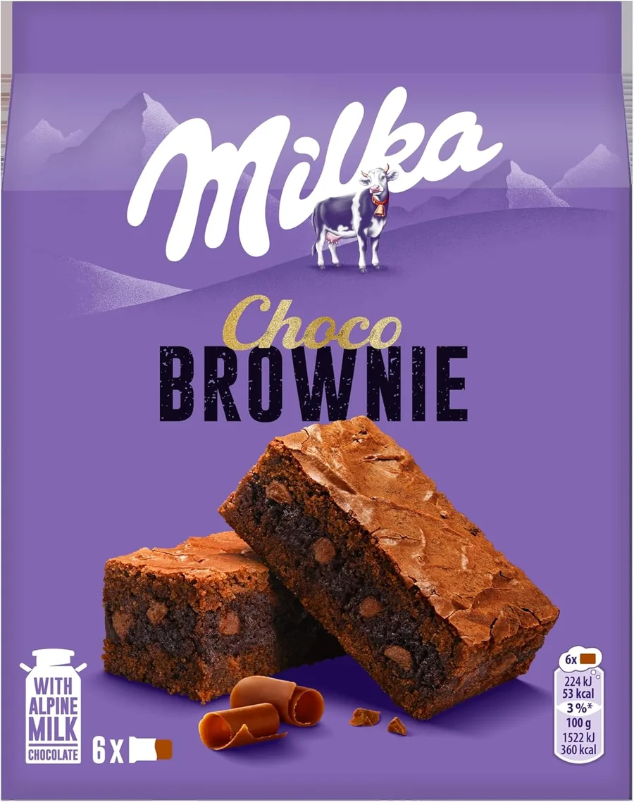 Milka Choco Brownie - Brownies Com Chocolate Alpino Milka 150g
