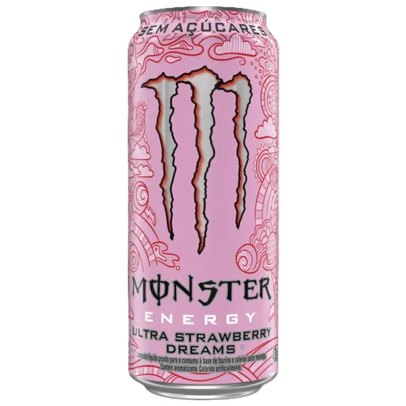Energético Monster Energy Ultra Strawberry Dreams Zero Açúcar 473ml