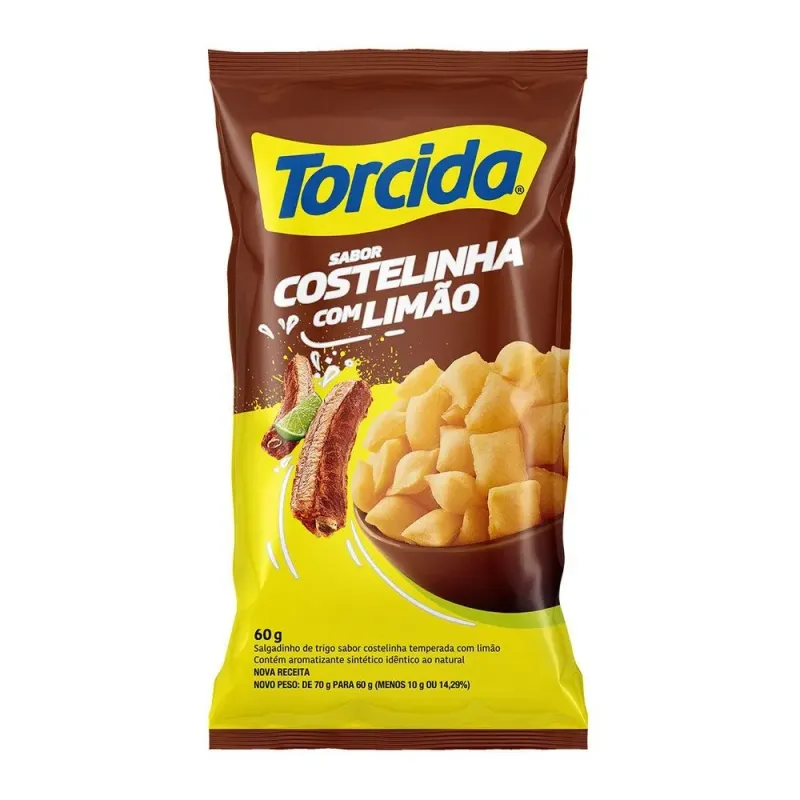 Salgadinho Torcida Costelinha com Limão 60g