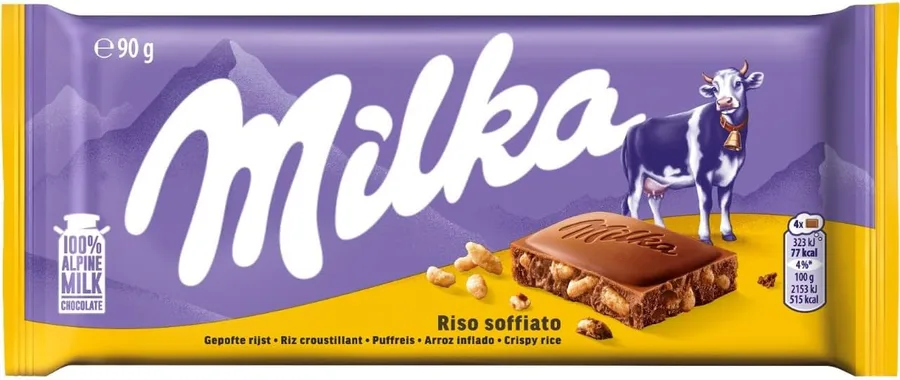 Chocolate Milka Ao Leite Rice Crisps 100g