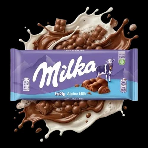Chocolate Bubbly Apline Milk Milka 90g