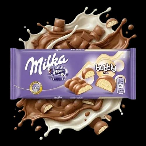 Chocolate Milka Bubbly White 95g